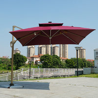 Outdoor Patio Umbrella with Aluminum Pole, Large Garden Sunshade for Commercial and Residential Use
