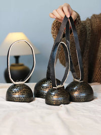 Handmade Yunnan Brass Bell Wind Chime Door Hanging Ornament for Meditation and Good Fortune