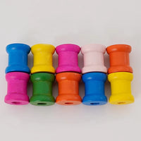 Wholesale Colorful Wooden Spools for DIY Crafts and Retro Accessories