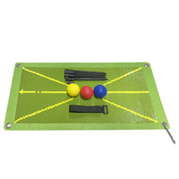 Golf Practice Mat with Swing Trace Detection for Indoor/Outdoor Training