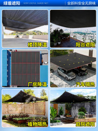Outdoor Sunshade Net for Garden, Patio, and Construction Sites - UV Protection and Heat Insulation