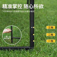 Portable Folding Camping Table with Hydraulic Rods - Multi-functional Liftable Outdoor Tactical Table for Balcony & Stall