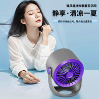 Portable USB Desk Fan with Wall Mount Option, Mini Personal Fan for Office, Kitchen, Dorm, Outdoor Use