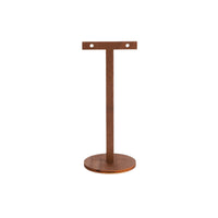 Walnut Wood Embroidery Hoop Jewelry Display Stand for Earrings and Necklaces