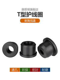 High-Temperature Silicone T-Type Wire Grommet Cable Gland Seal Ring for Chassis Wire Protection
