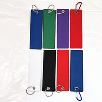 Minimalist Solid Color Double-Sided Embroidered Keychain High-Density Polyester Keyring
