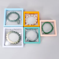PE Film Jewelry Display Box Transparent Elastic Suspension Packaging for Bracelets and Necklaces