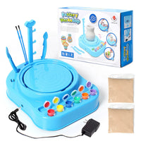 Kids' Electric Pottery Wheel Kit with Clay and Tools for DIY Crafting