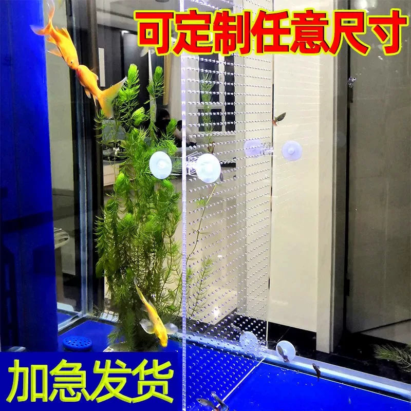 Acrylic Aquarium Divider Plate with Suction Cups for Fish Tank Isolation