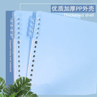 Minimalist Solid Color Loose-Leaf Notebook for Students, A4/A5/B5 Lined Paper