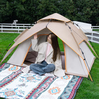 Automatic Pop-Up Camping Tent for Outdoor Beach & Park Use, Portable & Foldable, Thickened Rainproof
