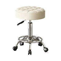 Adjustable Saddle Stool with Backrest for Kitchen, Bar, and Salon Use
