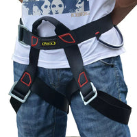 Outdoor Rock Climbing Harness Half-Body Safety Belt for Mountaineering Rappelling Rescue