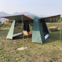 Outdoor Camping Tent Tarp Set with Sun Protection and Waterproofing