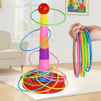 Ring Toss Game for Kids, Stacking Rings Toy, Parent-Child Kindergarten Activity Prop