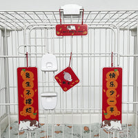 Acrylic Parrot Chinese New Year Couplets for Cages - Spring Festival Decorations