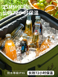 Insulated Cooler Bag 15L/25L for Outdoor Camping, Food Delivery, and Commercial Use
