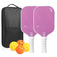 T700 Carbon Fiber Pickleball Paddle Set with Balls and Bag