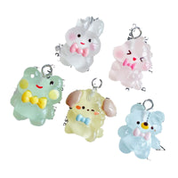 Luminous Dinosaur Bear Rabbit Resin Charms for DIY Jewelry Making