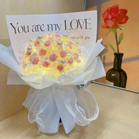 DIY Flocked Rose Bouquet Kit for Gifting