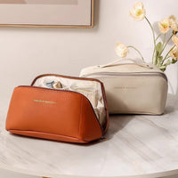 Large Capacity Travel Makeup Bag Portable Toiletry Organizer with Multiple Compartments