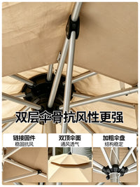 Outdoor Patio Umbrella with Tilt Function, UV Protection Sunshade for Garden, Balcony, and Market Stalls