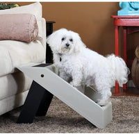 Foldable Pet Ramp for Dogs - Portable Plastic Dog Ladder for Stairs and Vehicles