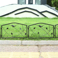 No-Dig Metal Garden Fence Panels for Park Yard Lawn Decoration, Easy Installation