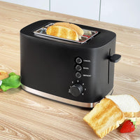 Compact Stainless Steel 2-Slice Toaster for Home Kitchen