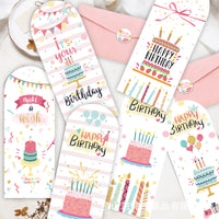 New Birthday Card Creative Folding English Happy Birthday Card Children's Birthday Gift Blessing Message Card