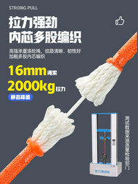 Safety Harness Lanyard with Double Hooks and Buffer Bag for High-Altitude Work