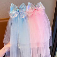 Girls' Princess Crown Veil Headpiece for Birthday Parties and Photo Shoots