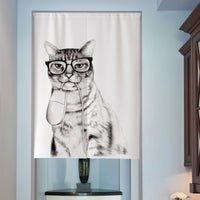 Nordic Insulated Cotton Linen Doorway Curtain for Kitchen Bathroom Windows