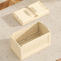 Foldable Cream-Style Storage Box for Car Trunk, Outdoor Camping, and Home Organization