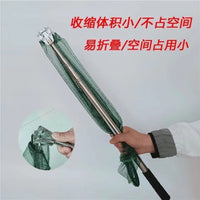 Foldable Detachable Solid Triangle Fishing Net Head with Stainless Steel Telescopic Pole