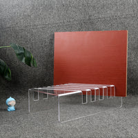 Acrylic Tile & Stone Sample Display Rack for Countertop or Wall Mount
