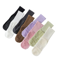 Women's Non-Slip Yoga Pilates Socks Mid-Calf Breathable Athletic Socks