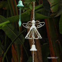 Outdoor Cast Iron Wind Chime Garden Patio Balcony Hanging Decor