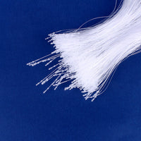 Transparent Round Head Tag String Disposable Hanging Merchandise Label Rope Plastic Snap Lock Pin Tag Fastener Wholesale