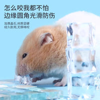 Hamster Cooling Pad for Summer Heat Relief - Pet House Ice Mat for Golden Bears and Rabbits