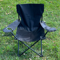 Portable Folding Fishing Chair with Armrests and Backrest for Outdoor Camping Picnic Sketching
