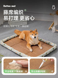 Pet Cooling Mat Bed for Small to Medium Dogs and Cats, Washable Summer Sleeping Pad for Teddy, Bichon, and Other Breeds