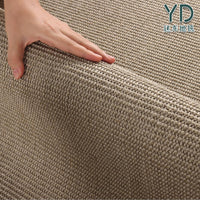 Sisal Area Rug for Living Room Bedroom Hotel Office, Japanese Wabi-Sabi Style Solid Color