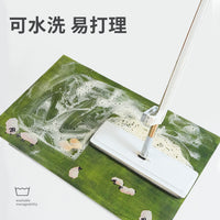 Floral Diatomaceous Earth Bath Mat Quick Dry Absorbent Non-Slip Bathroom Floor Mat