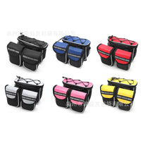 Waterproof Bicycle Front Frame Bag, 4-in-1 Top Tube Pouch, Multifunctional Cycling Saddle Bag for Mountain Bikes