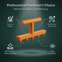Adjustable Depth & Spacing Seed Planter for Outdoor Gardening