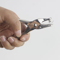 Handheld Metal Hole Punch Pliers for Paper and PVC, 3mm/6mm Round Hole Puncher