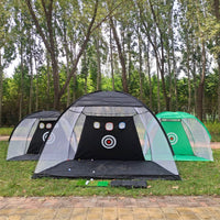 Indoor Golf Practice Net Set with Chipping Net and Scoreboard