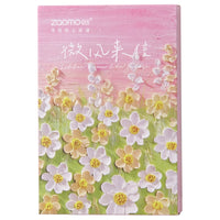 Zao Mo Breeze Letter Series Postcards - Aesthetic Oil Painting Style Greeting Cards (30-Pack)