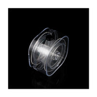 Clear Plastic Winding Spool for DIY Crafts and Packaging - Square Box Design